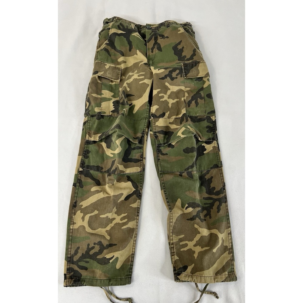 VTG Winchester Pants Mens 32 (30x31) Green Woodland Camo Hunting Double Knee Y2K